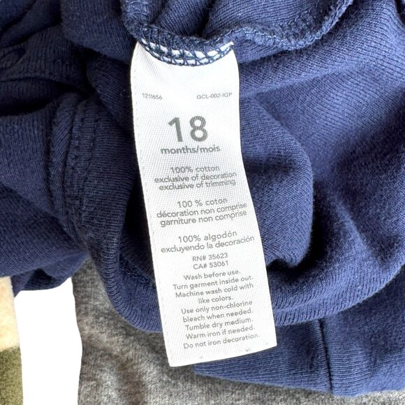 3 Pack Carters Baby Boy Woodland Animals Bodysuits & Fleece Sweatshirt 18M Soft - Picture 5 of 8